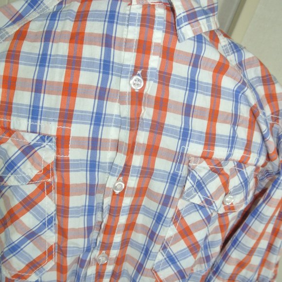 Forever 21 Mens Fitted Fall Autumn Colors Button - Picture 4 of 16